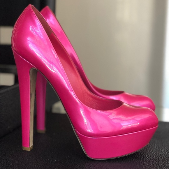 Metallic Pink Sergio Rossi Patent Leather Pumps - Picture 2 of 8